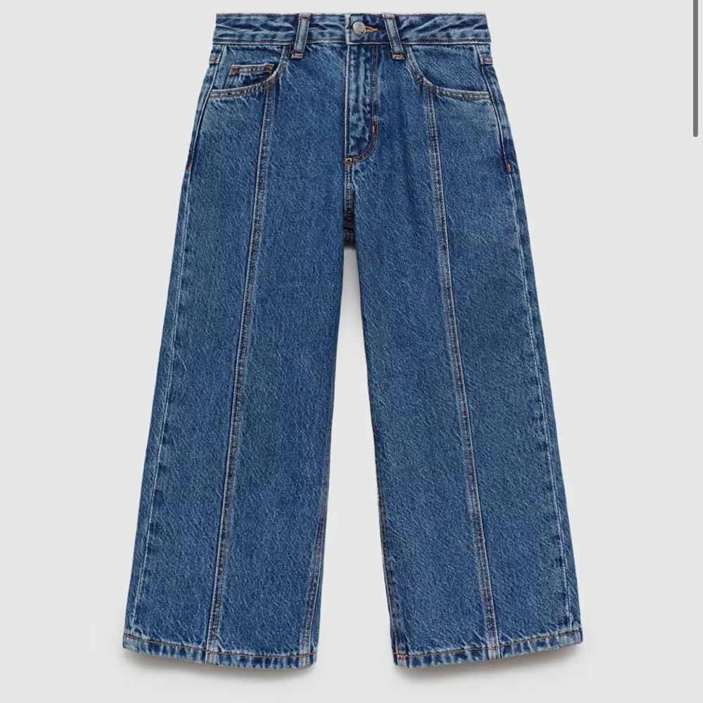 Mango girls JEANS CULOTTE MID-WAIST COMFORT - Picture 2 of 5